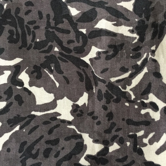 Anthropologie Odille Grey Floral Skirt - Picture 5 of 5